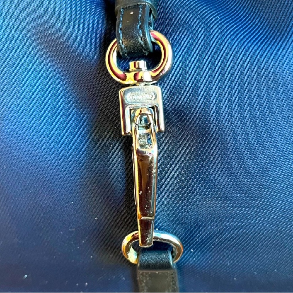 COACH LEATHER TRIMMED SHOULDER BAG - Picture 5 of 8
